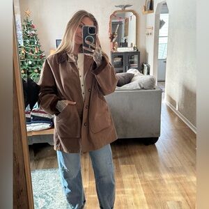 Brown Lands’ End Chore Jacket